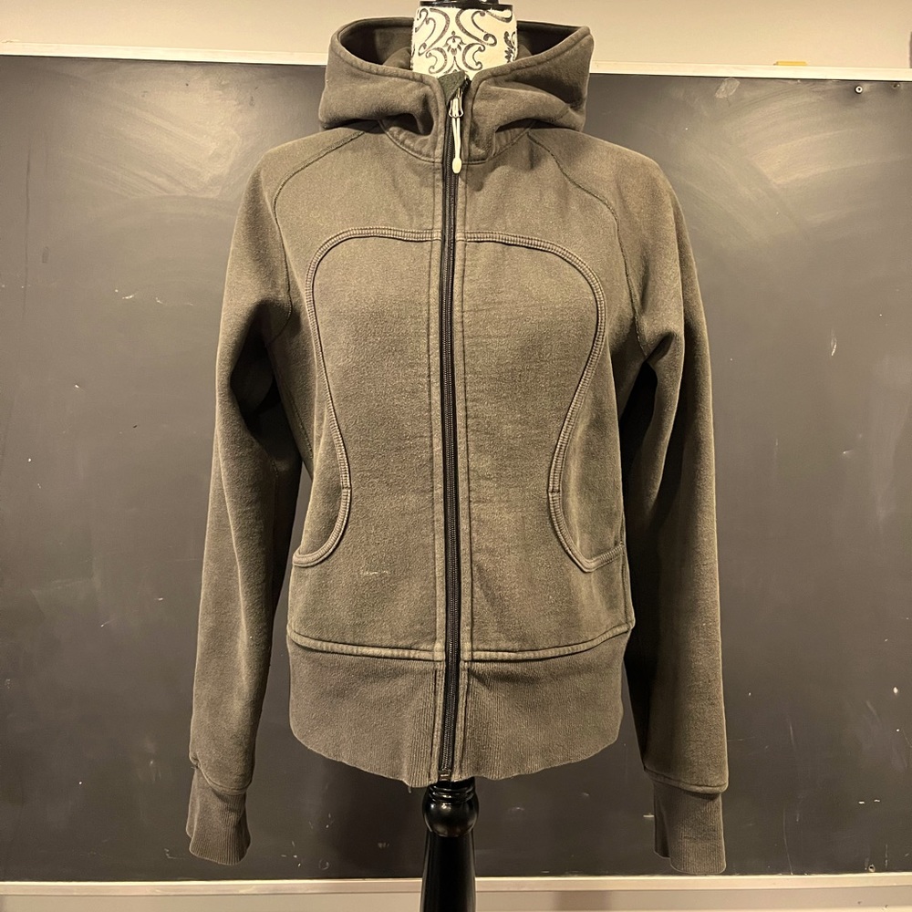 lululemon athletica Olive Green Full-Zip Hoodie